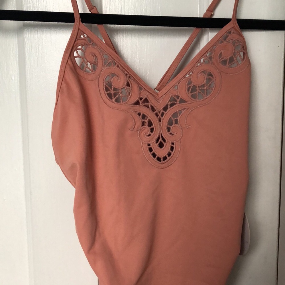 Mauve One Piece Swimsuit